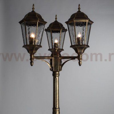 Светильник столб уличный Arte lamp A1207PA-3BN Genova