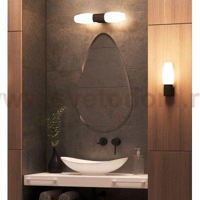 Светильник настенный Arte Lamp A1209AP-2BK AQUA-BASTONE