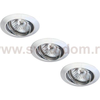 Светильник встраиваемый Arte lamp A1213PL-3CC Praktisch 