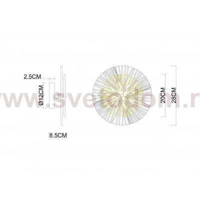 Светильник настенный Arte Lamp A1259AP-1PB AJOUR