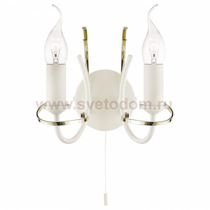 Бра с двумя рожками Arte lamp A1309AP-2WC Cinta