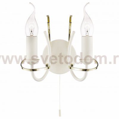 Бра с двумя рожками Arte lamp A1309AP-2WC Cinta