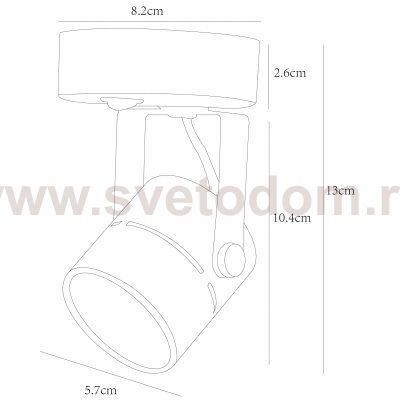 Светильник настенный поворотный Arte lamp A1311AP-1BK MIZAR