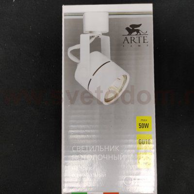 Потолочный трековый светильник Arte Lamp A1311PL-1WH MIZAR