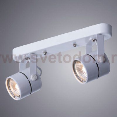 Светильник поворотный двойной Arte Lamp A1311PL-2WH MIZAR