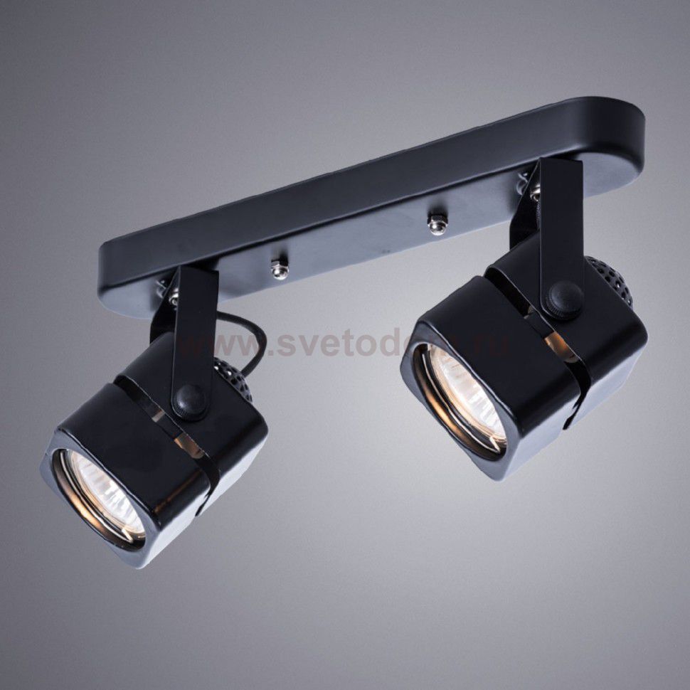 Светильник двойной поворотный Arte Lamp A1315PL-2BK MISAM