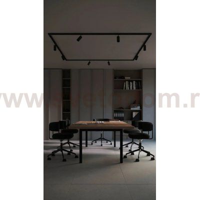 Однофазные Трековый светильник светодиодные Arte Lamp A1336PL-1BK AERO