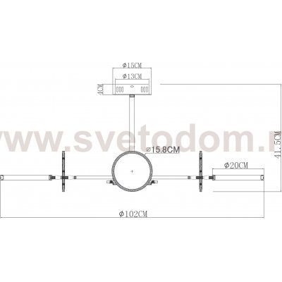 Светильник потолочный Arte lamp A1363PL-8PB SIENNA