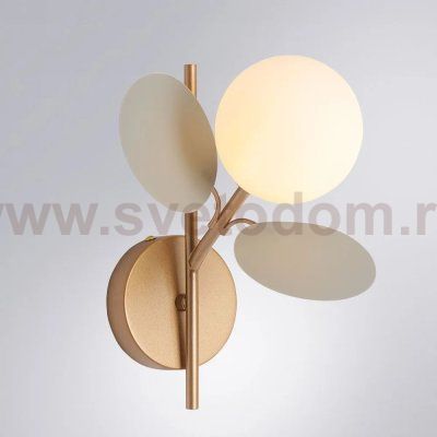 Светильник настенный бра Arte Lamp A1369AP-1GY PEACOCK