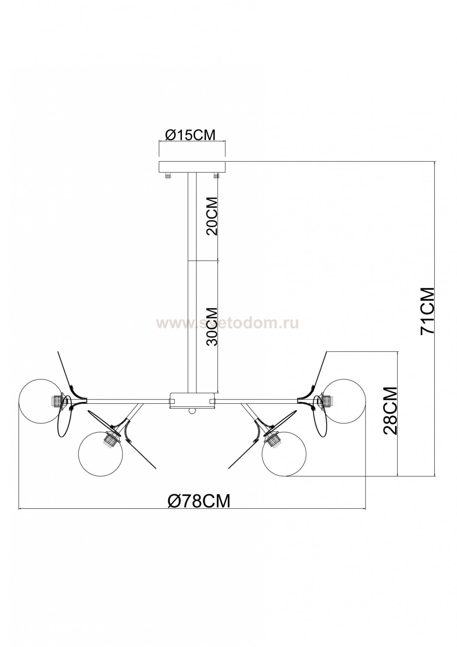 Люстры на штанге Arte Lamp A1369SP-10GY PEACOCK