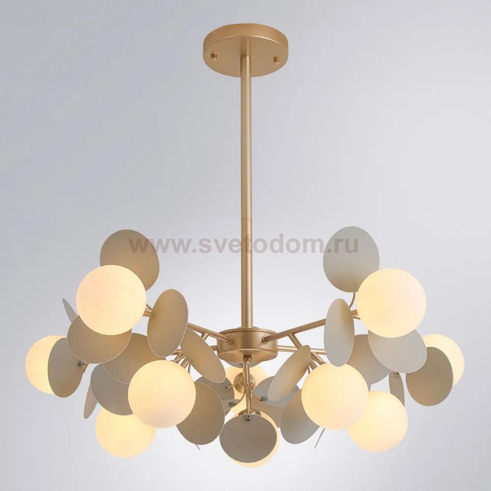Люстры на штанге Arte Lamp A1369SP-10GY PEACOCK