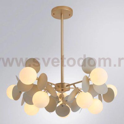Люстры на штанге Arte Lamp A1369SP-10GY PEACOCK