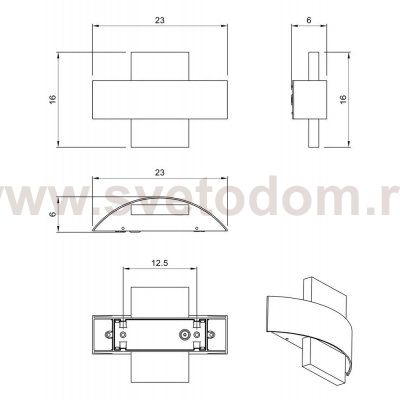 Фасадный светильник Arte Lamp CROCE A1444AL-1WH