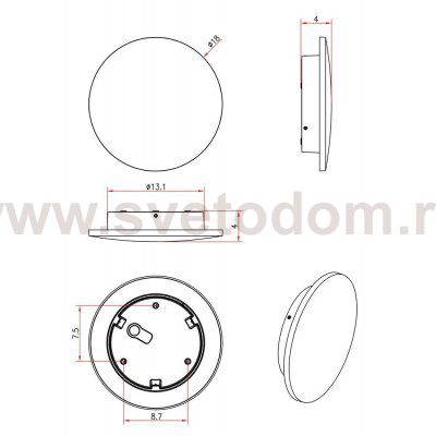 Фасадный светильник Arte Lamp NIMBO A1510AL-1WH