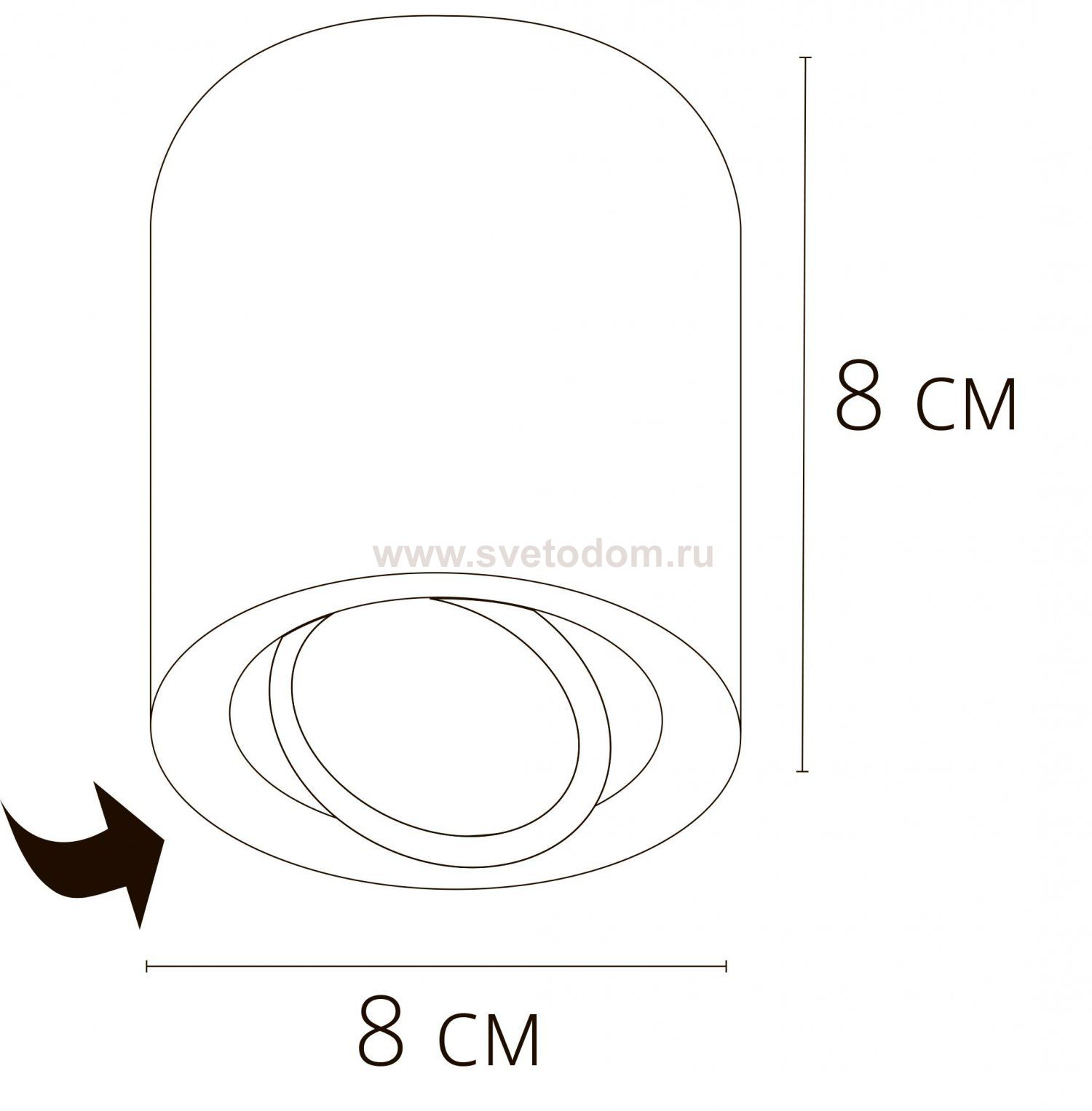 Точечный накладной светильник Arte lamp A1513PL-1BK BEID