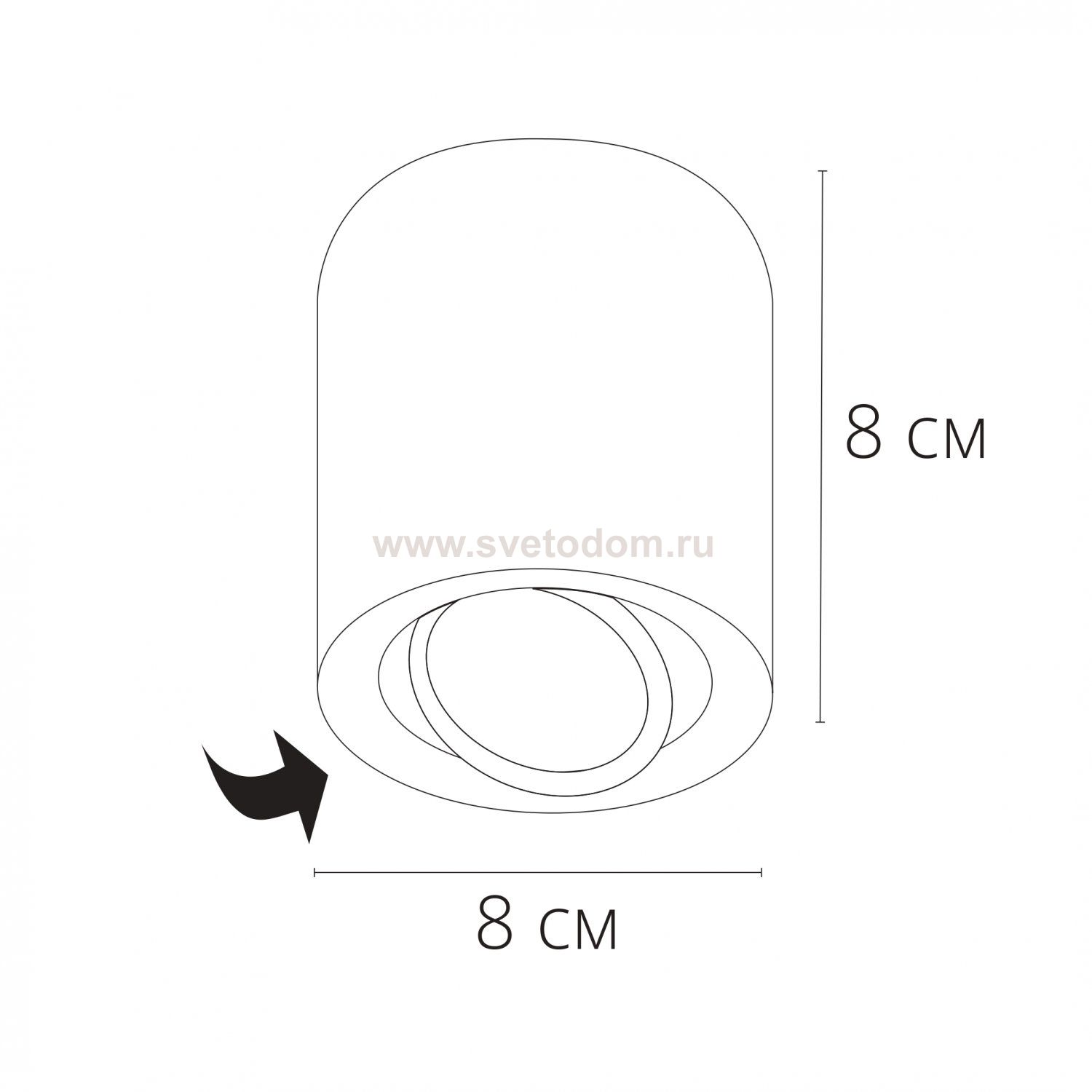 Точечный накладной светильник Arte lamp A1513PL-1WH BEID