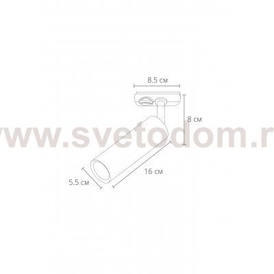 Трековый светильник Arte lamp A1515PL-1SG BEID