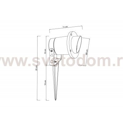Уличный светильник Arte Lamp A1522IN-1BK ELSIE