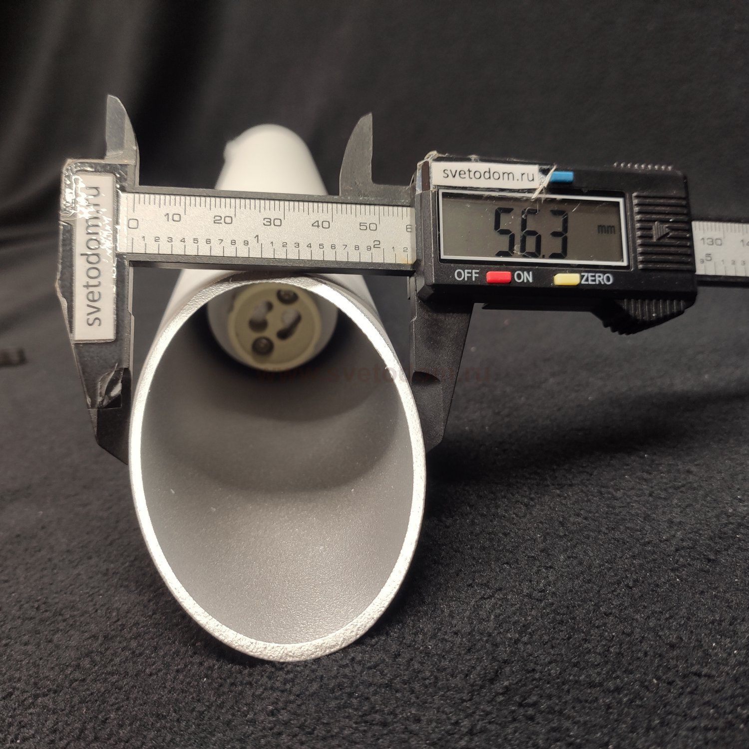 Светильник потолочный стакан белый с серебром 300мм Arte Lamp A1536PL-1WH PILON-SILVER 1*GU10