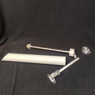 Светильник потолочный стакан 460мм белый/серебро Arte Lamp A1537PL-1WH PILON-SILVER 1*GU10