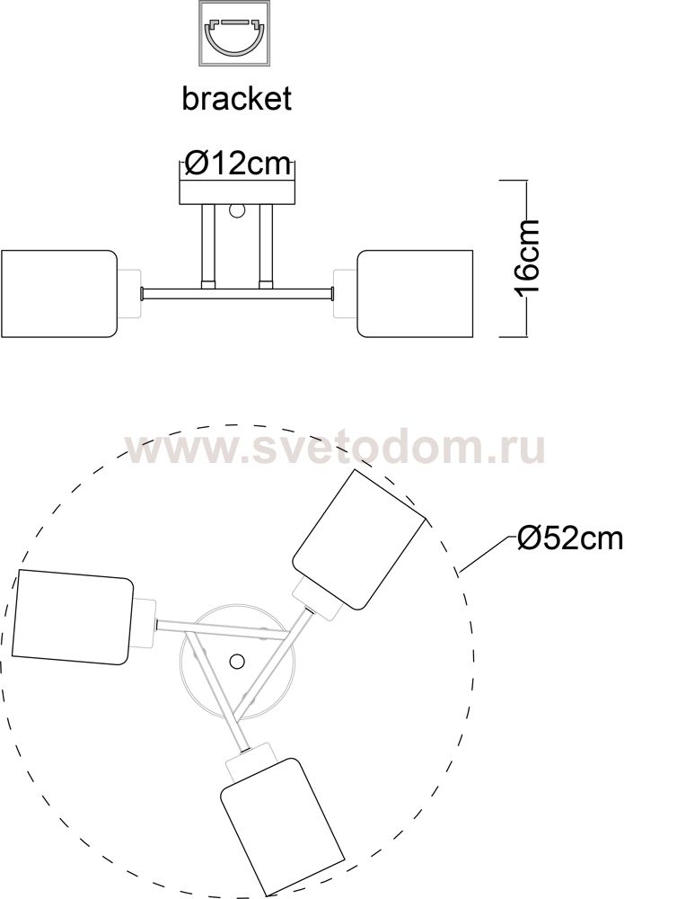 Люстра потолочная Arte lamp A1547PL-3BK CHICAGO