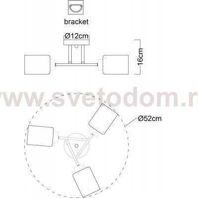 Люстра с лампочками LED Svetodom 3090145
