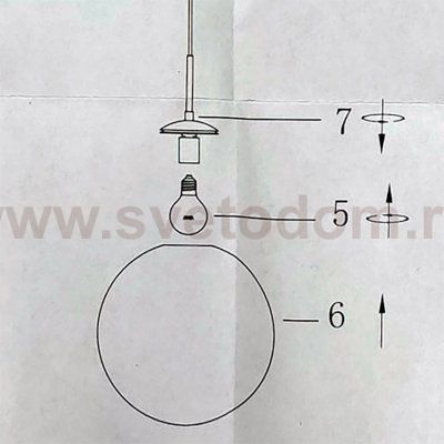 Плафон стекло шар матовый белый 250мм (83мм посадка) Arte lamp VOLARE A1561SP-1