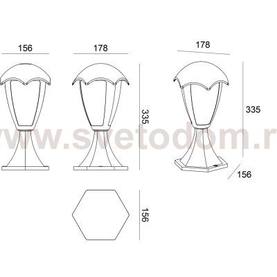 УЛИЧНЫЙ СВЕТИЛЬНИК Arte lamp A1661FN-1BK HENRY