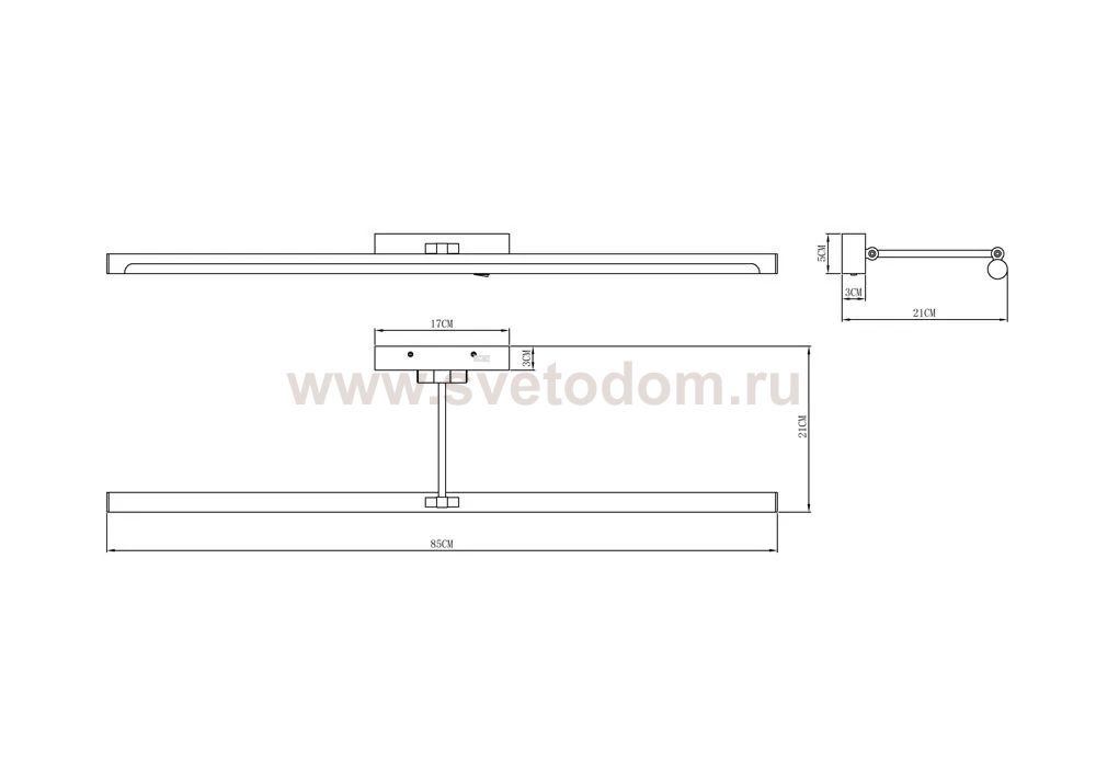 Светильник настенный Arte Lamp A1716AP-1AB HARRISON