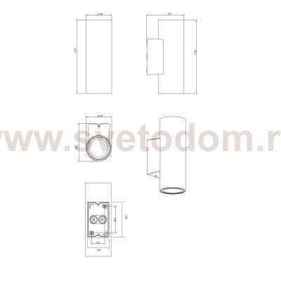 Уличный светильник Arte Lamp A1807AL-2BK TORCULAR