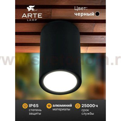 Уличный светильник Arte Lamp A1807PF-1BK TORCULAR