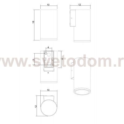 Уличный светильник Arte Lamp A1813AL-1BK TORCULAR