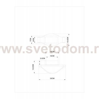 Светильник настенный Arte Lamp A1868AP-1PB GRACE