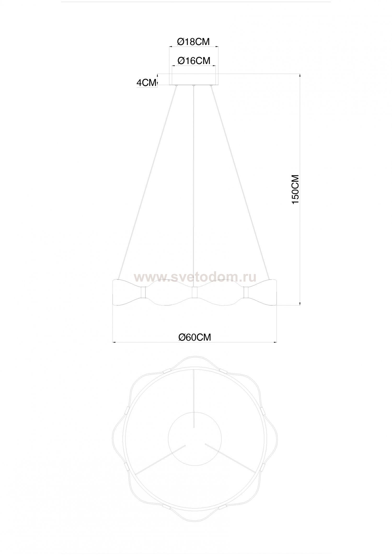 Светильник подвесной Arte Lamp A1868SP-1PB GRACE