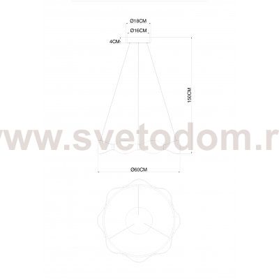 Светильник подвесной Arte Lamp A1868SP-1PB GRACE