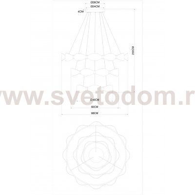 Светильник подвесной Arte Lamp A1868SP-3PB GRACE