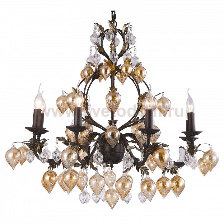 Подвесная люстра Arte lamp A1870LM-8BG Cipollino