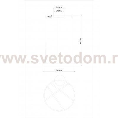 Светильник подвесной Arte Lamp A1874SP-32BK RICCO