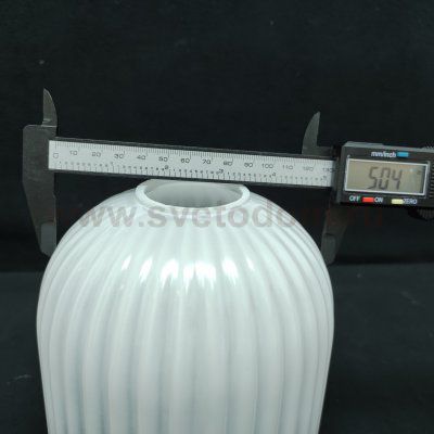 Плафон стеклянный белый в полоску 150*200мм Е27 Arte Lamp A1902SP-1WH ARWEN