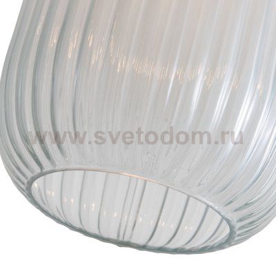 Плафон стеклянный белый в полоску 150*200мм Е27 Arte Lamp A1902SP-1WH ARWEN