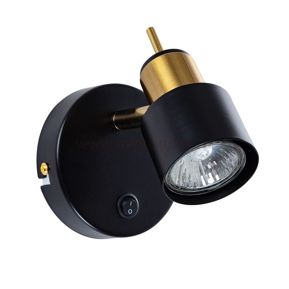 Светильник поворотный Arte Lamp A1906AP-1BK ALMACH