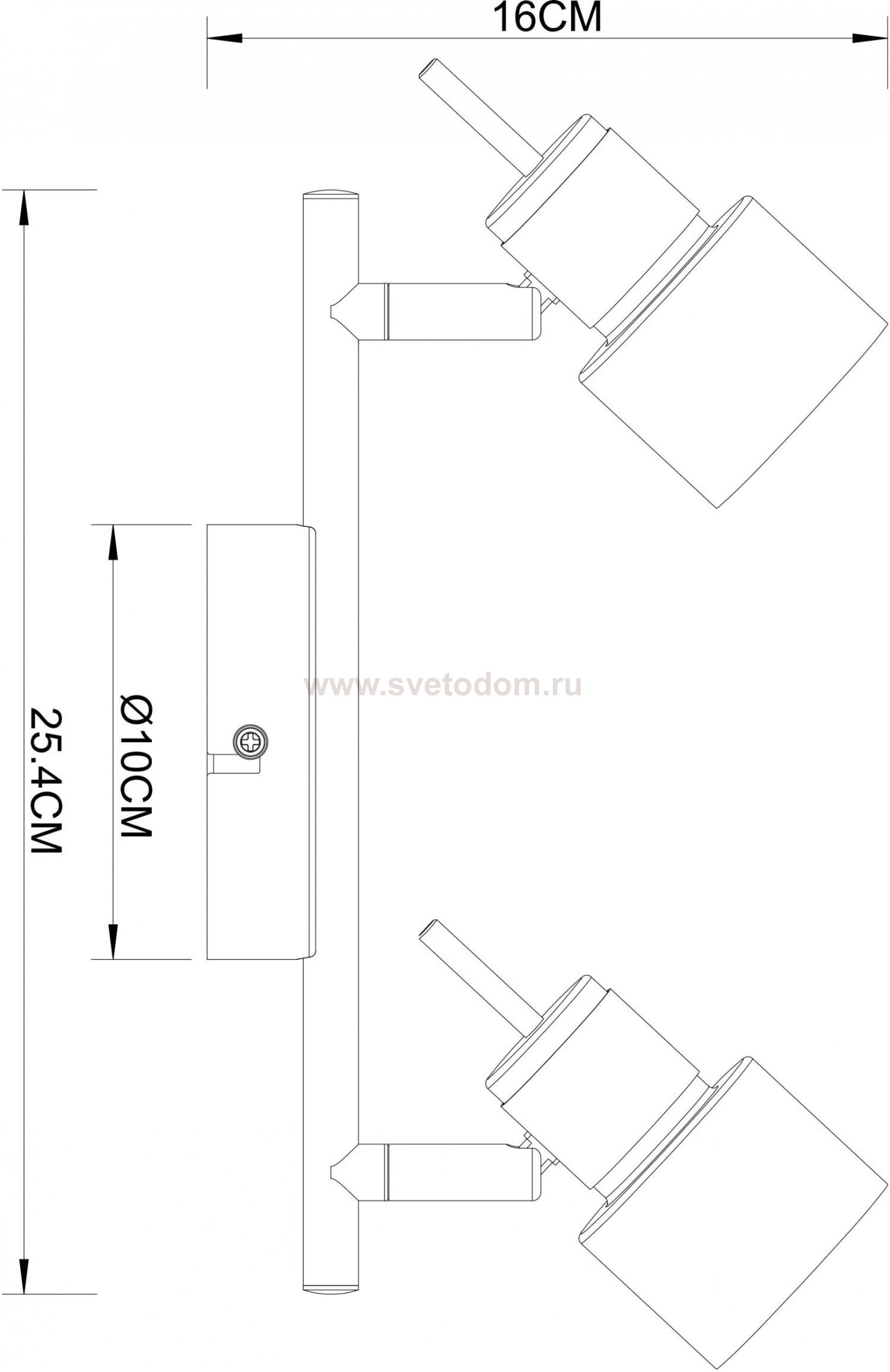 Светильник потолочный Arte lamp A1906PL-2BK ALMACH