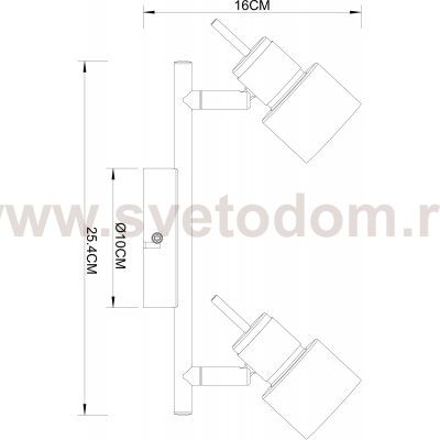 Светильник потолочный Arte lamp A1906PL-2BK ALMACH