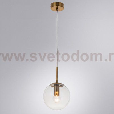 Светильник подвесной шар прозрачный 150мм Arte lamp A1915SP-1AB VOLARE