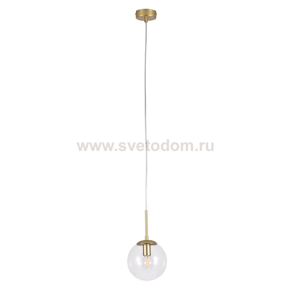 Подвесной светильник шар прозрачный 150мм Arte lamp A1915SP-1GO Volare