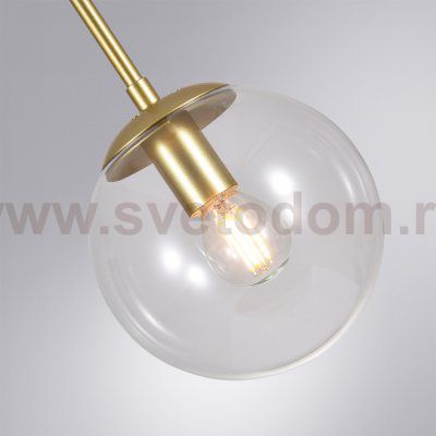 Подвесной светильник шар прозрачный 150мм Arte lamp A1915SP-1GO Volare