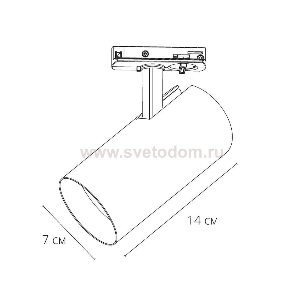 Трековый светильник Arte Lamp A1947PL-1BK BENE