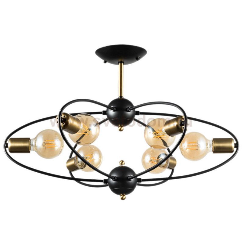 Люстра потолочная Arte Lamp A1963PL-6BK GLASGOW