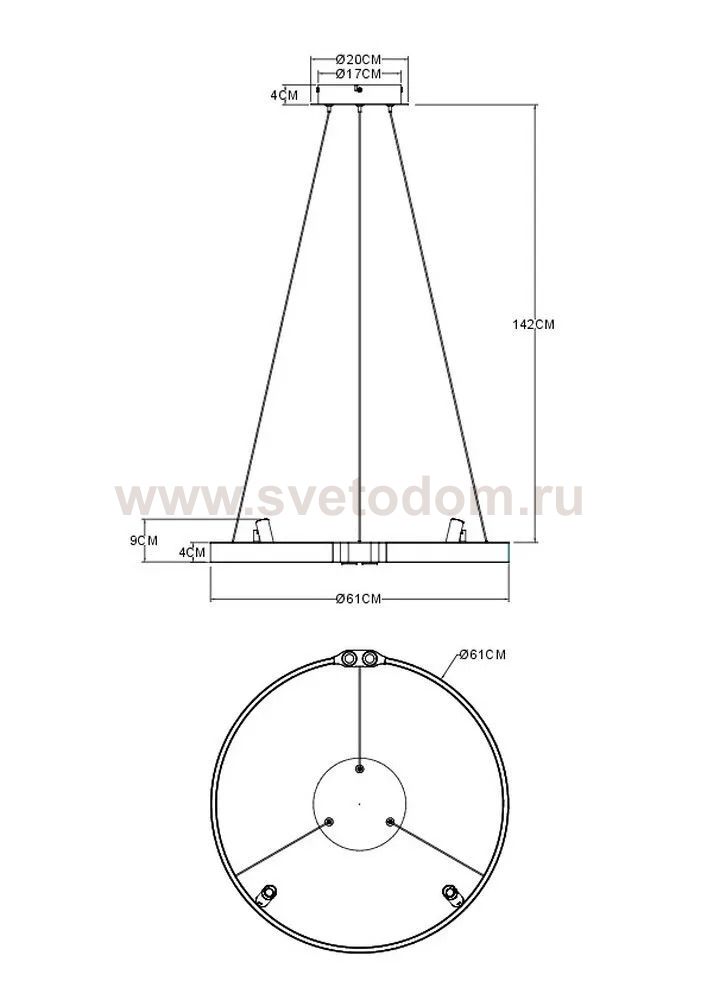 Подвесная люстра Arte Lamp A1993SP-30BK CESARE
