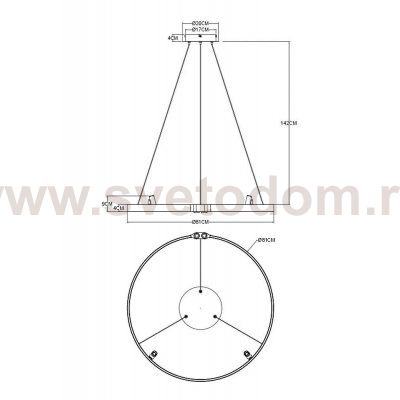 Подвесная люстра Arte Lamp A1993SP-38BK CESARE